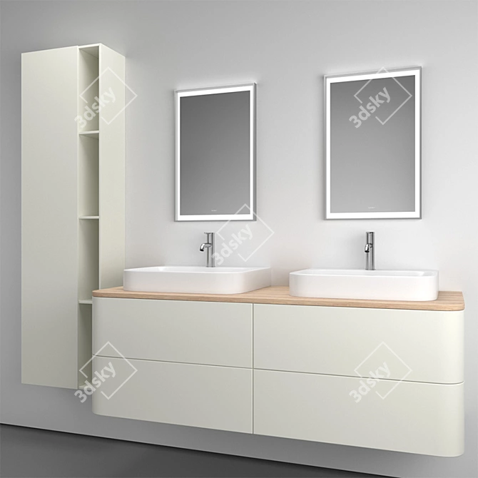 Modern Bathroom Set Duravit 3D model image 3