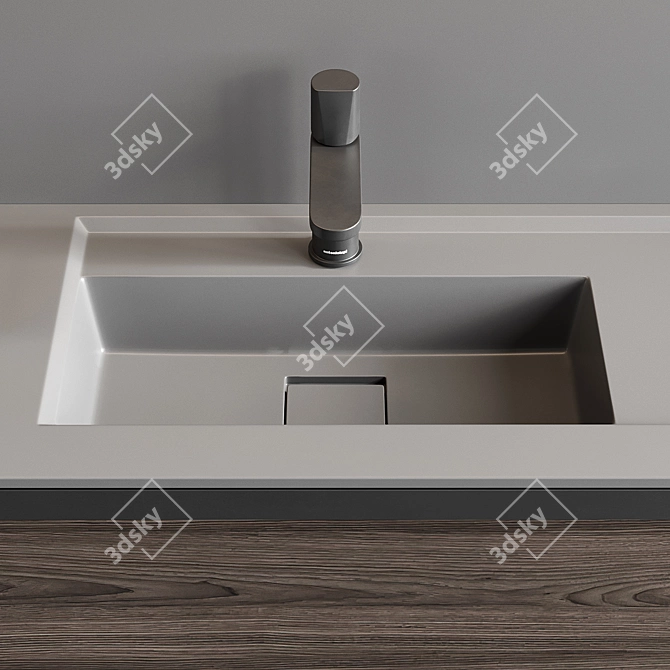 Modern Bemade Vanity Unit Set 3D model image 3