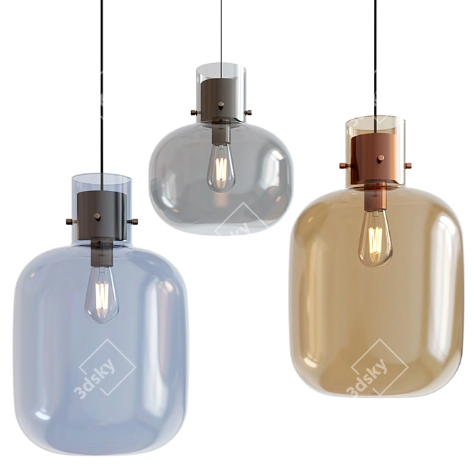 Minimalist Pendant Light by BROKIS 3D model image 1