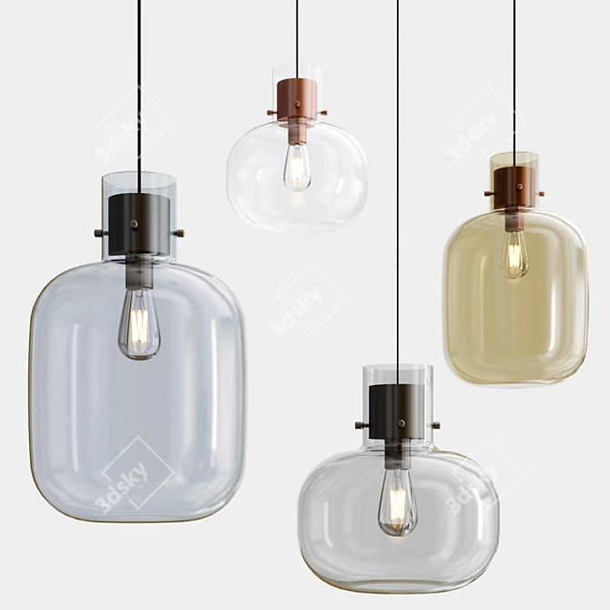 Minimalist Pendant Light by BROKIS 3D model image 2