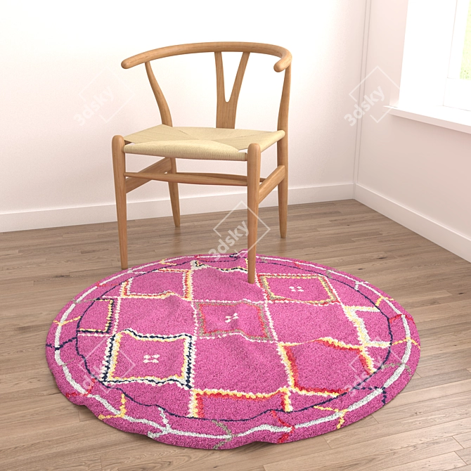 Title: Round Rugs Set - Versatile 3D Models 3D model image 6