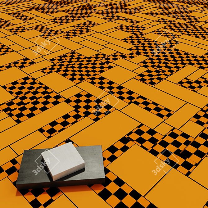 Smooth Paving Tiles Collection 3D model image 7