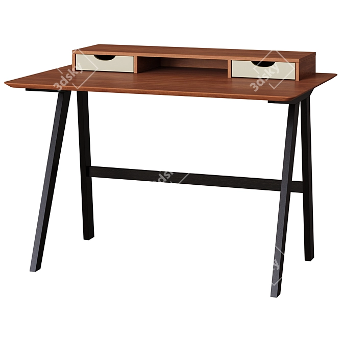 Ivory Writing Desk 3D model image 1