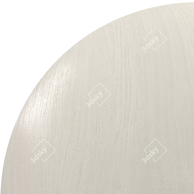 White Wood Texture Set 3D model image 4