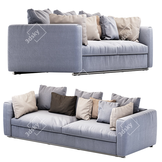 Modern Corner Sofa: FLEXFORM Asolo 3D model image 1