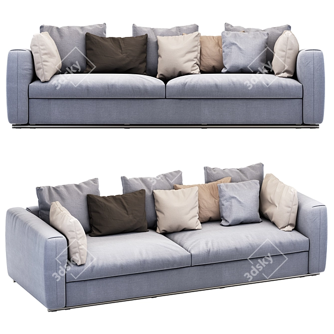 Modern Corner Sofa: FLEXFORM Asolo 3D model image 3