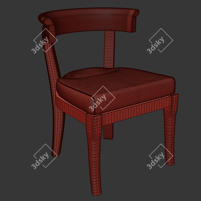 Eleganza Chair by Promemoria 3D model image 7