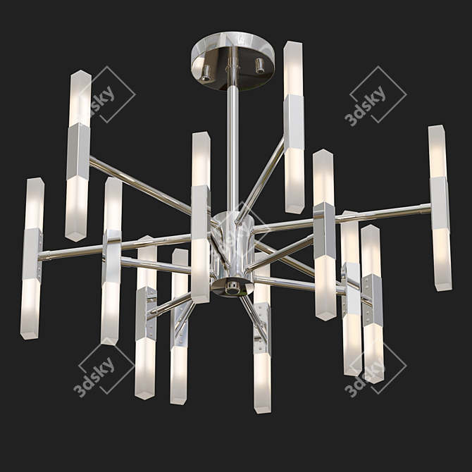 Elegant Freya Consuelo Chandelier 3D model image 1