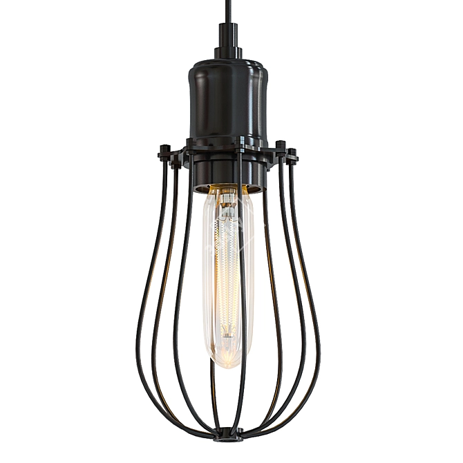 Newark 50064 1 - Stylish Loft Pendant Light 3D model image 1