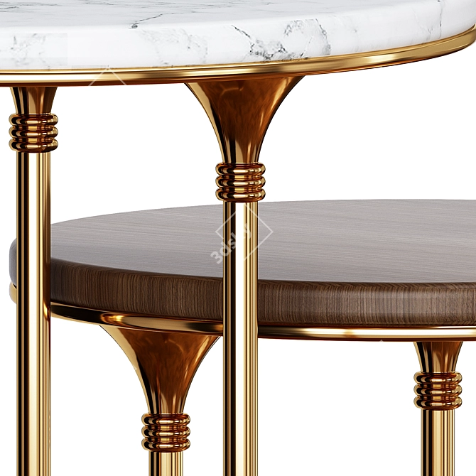 Elegant Mezzo Eva Side Table 3D model image 4