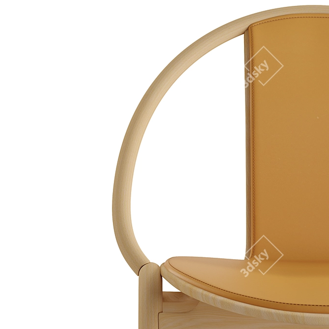 Elegant TON Dining Chair 3D model image 6