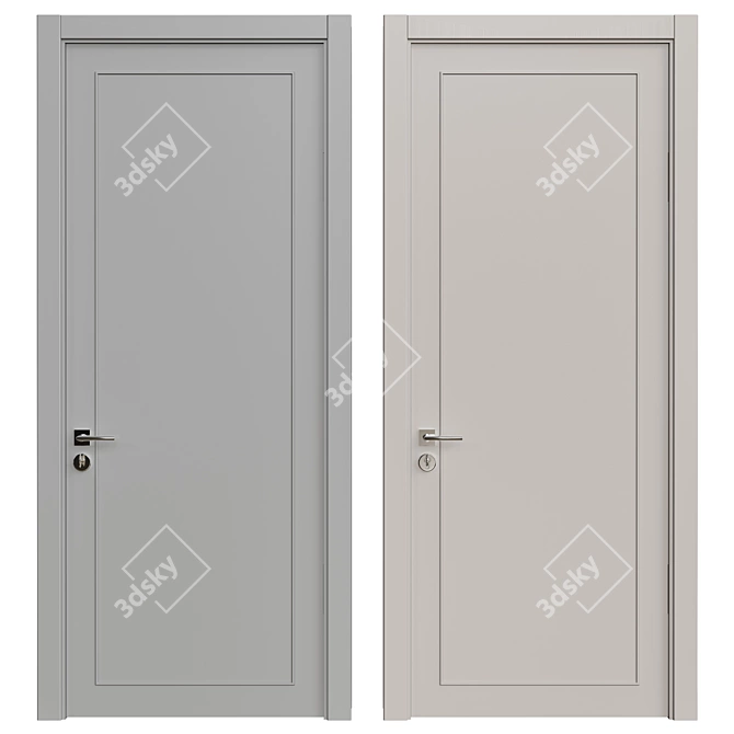  Stylish Interior Door: Enhance Your Home 3D model image 1