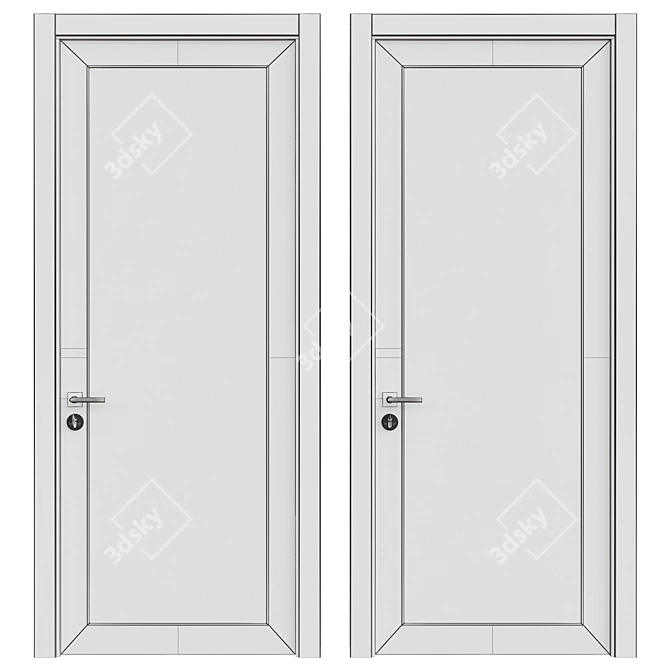  Stylish Interior Door: Enhance Your Home 3D model image 2