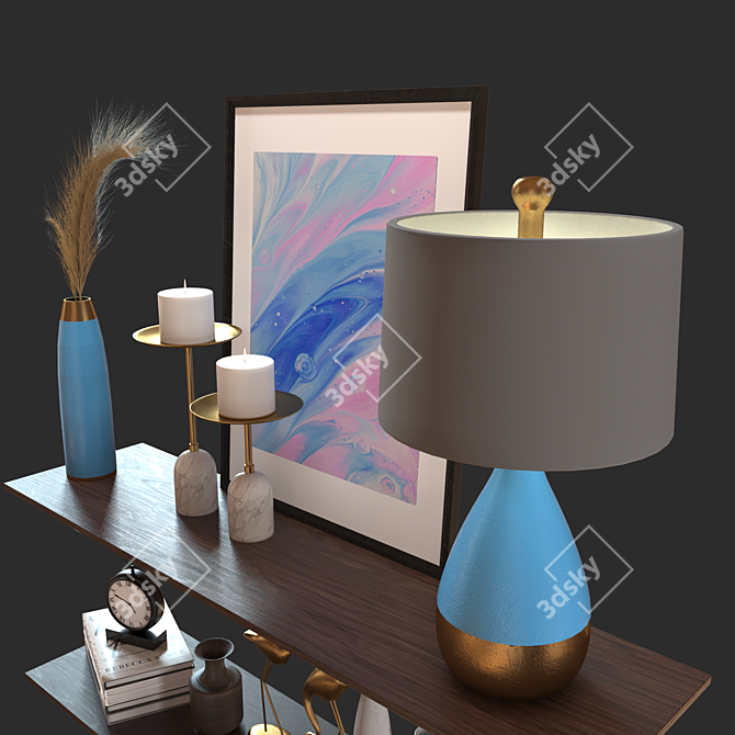 Elegant Decor Set 7 3D model image 2