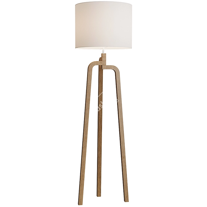 Modern Harrington Tripod Floor Lamp 3D model image 1