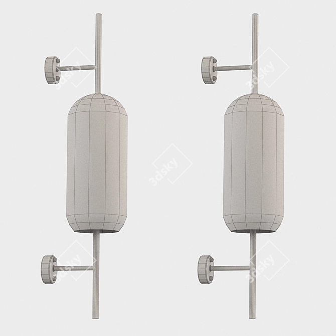 Elegant Kaiser Wall Lamp 3D model image 2