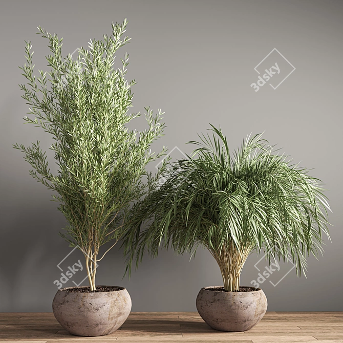 Elegant Indoor Plant Stand 3D model image 4