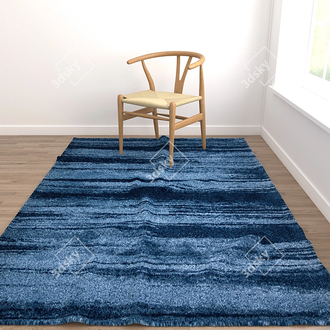 Versatile Rug Collection: Set of 8 for Close-Up & Far Shots 3D model image 4