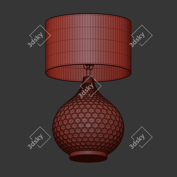 Stylish Illuminate Comb Lamp 3D model image 3