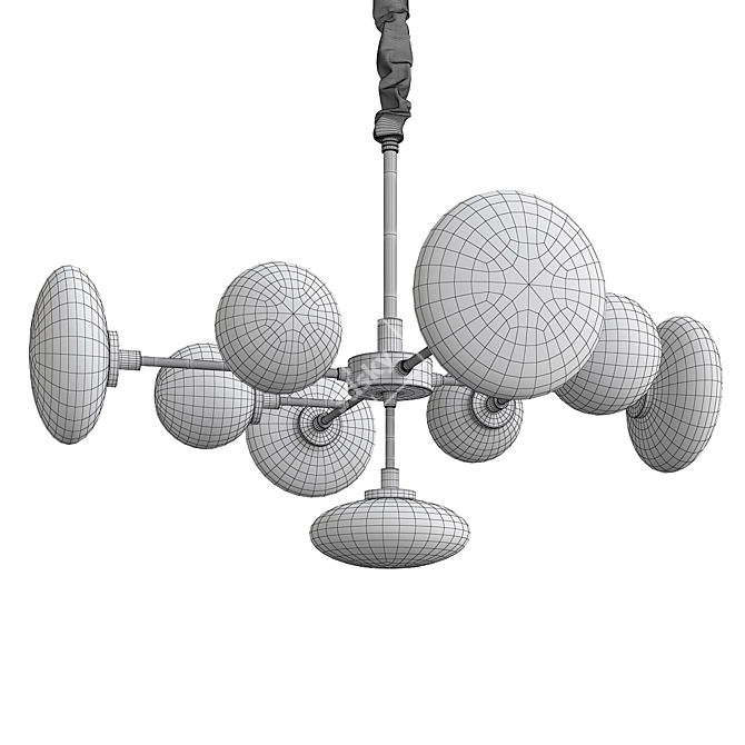 Elegant Bologna Chandelier 3D model image 2