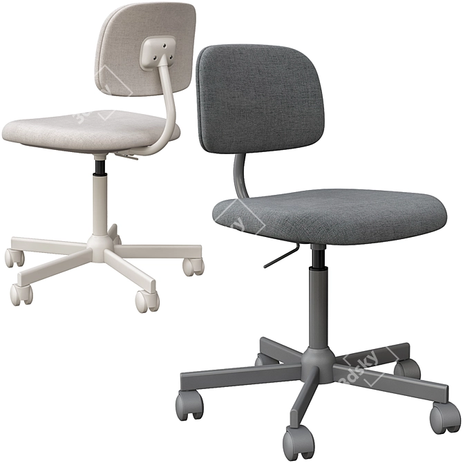 Ergonomic Work Chair: BLECKBERGET 3D model image 1