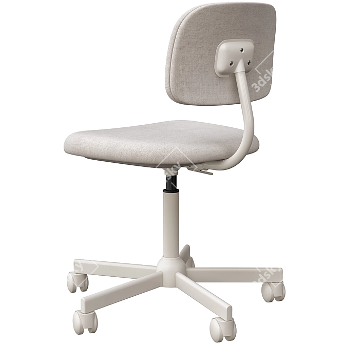 Ergonomic Work Chair: BLECKBERGET 3D model image 3