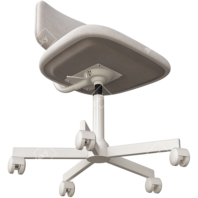 Ergonomic Work Chair: BLECKBERGET 3D model image 4