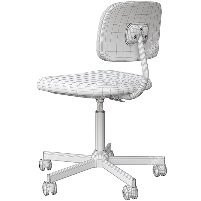 Ergonomic Work Chair: BLECKBERGET 3D model image 6