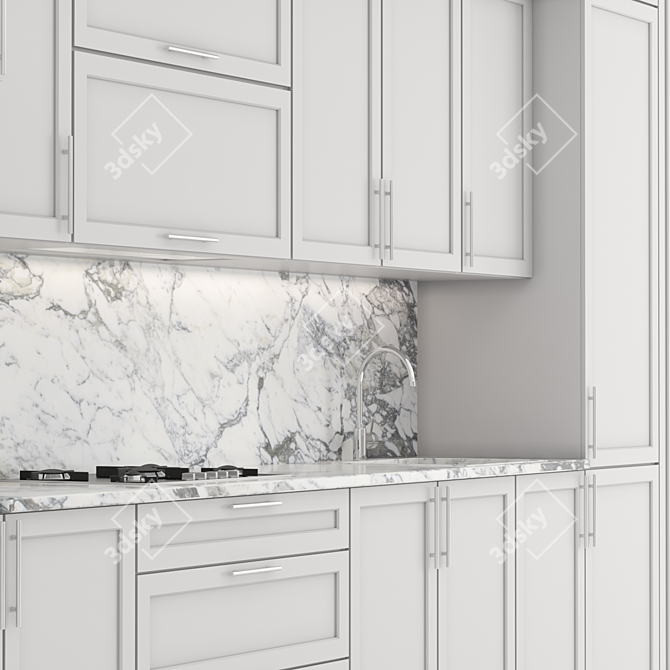 33 Classic Kitchen 2015: Millimeters, V-Ray, Corona, 3Ds Max, FBX 3D model image 3