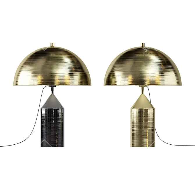 Hudson Retro Metal Floor Lamp 3D model image 1