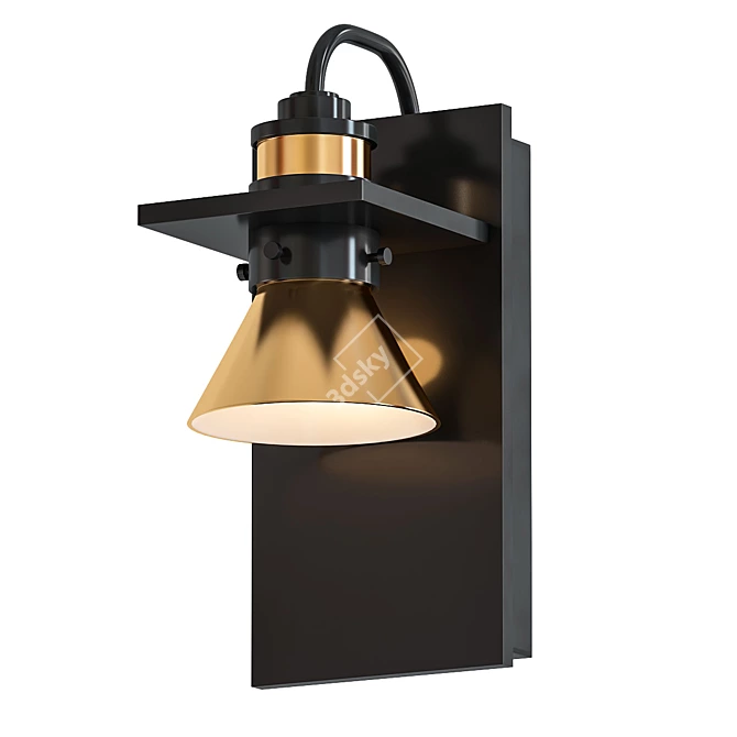 Modern Outdoor Wall Sconce 3D model image 1