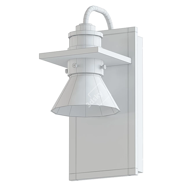 Modern Outdoor Wall Sconce 3D model image 2