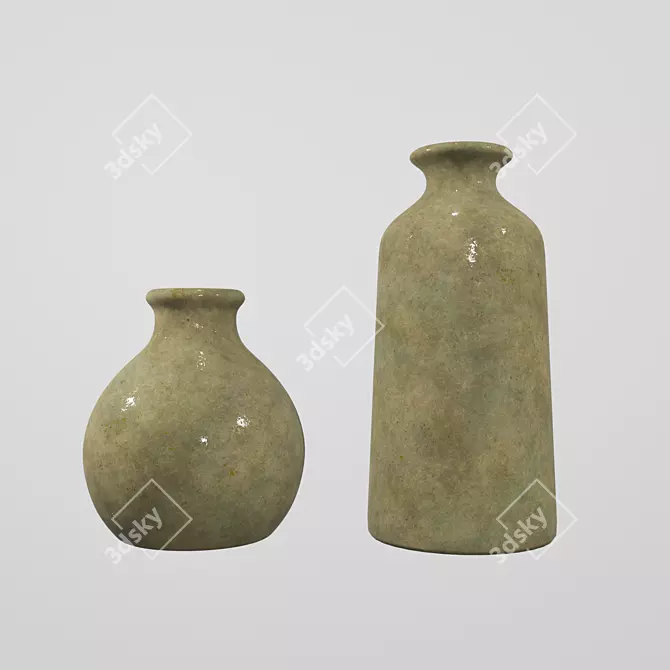 Elegant Ceramic Vase for Home 3D model image 1