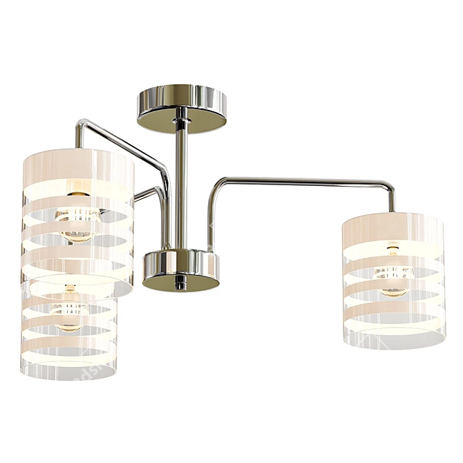 Elegant Essence Ceiling Chandelier 3D model image 1