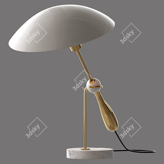Sandra Severi Sarfatti Lamp 3D model image 2