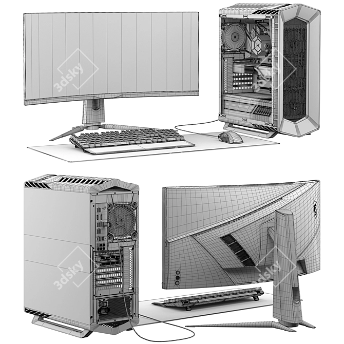 Ultimate PC Gamer Set 3D model image 7