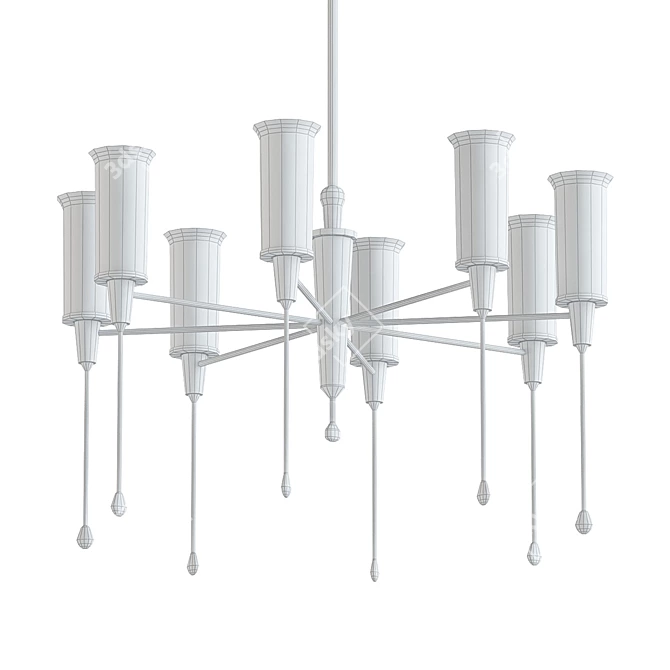 Modern Hudson Valley Pendant Light 3D model image 2