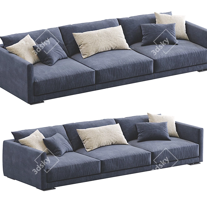 Elegant Bristol Sofa by Poliform 3D model image 1