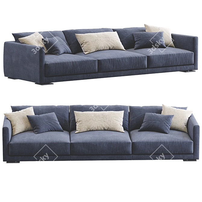 Elegant Bristol Sofa by Poliform 3D model image 3