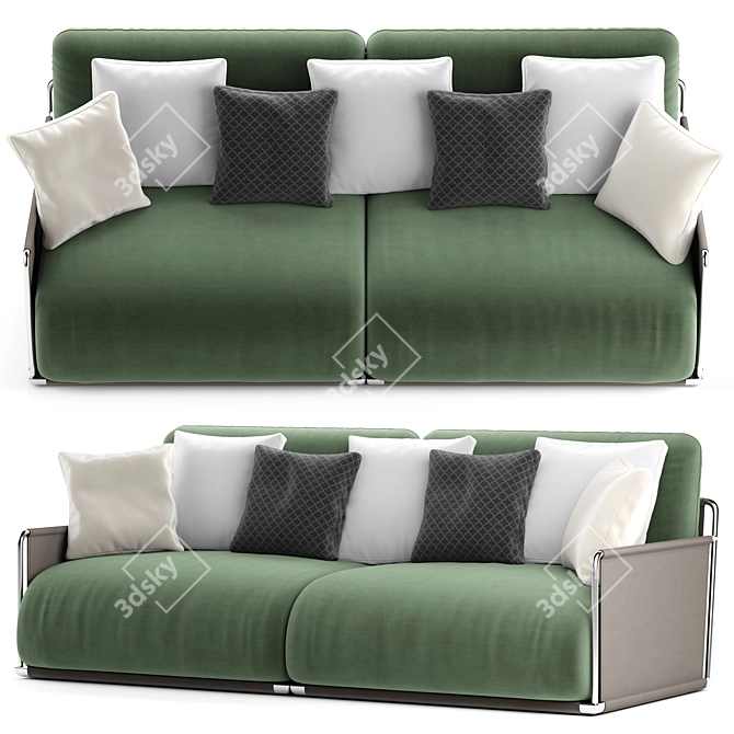 Luxury Forest 2 Seater Sofa 3D model image 2