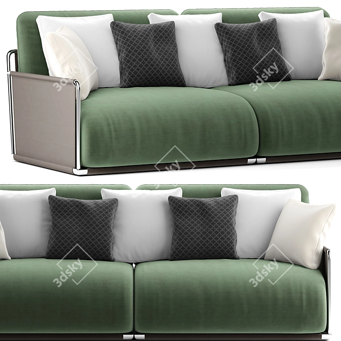 Luxury Forest 2 Seater Sofa 3D model image 3