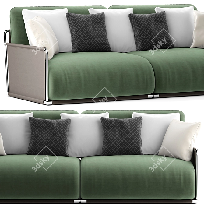 Luxury Forest 2 Seater Sofa 3D model image 9