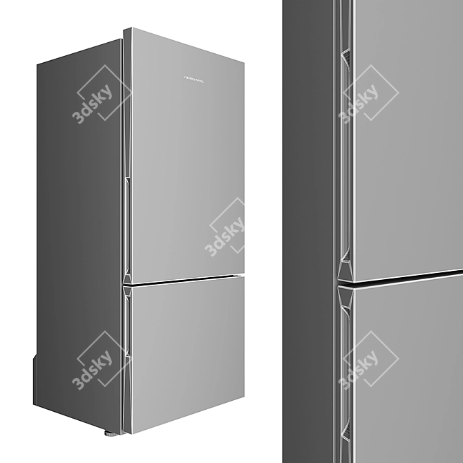 Fisher & Paykel Set 1 Fridges: Stylish and Spacious 3D model image 4