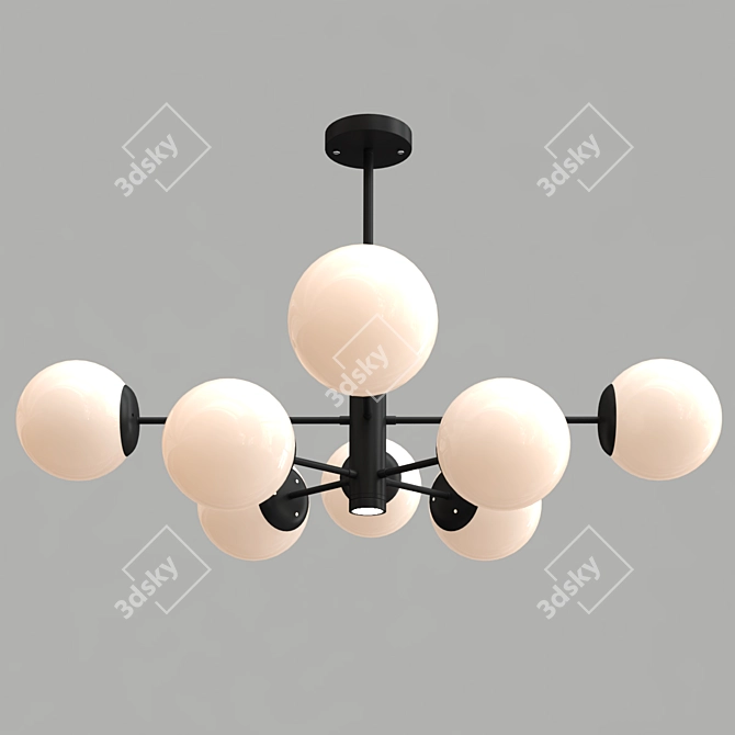 Elegant Ball-shaped Chandelier 3D model image 8