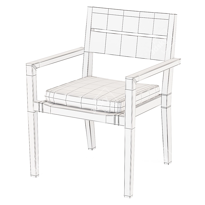 Outdoor Dining Chair Regatta 3D model image 5