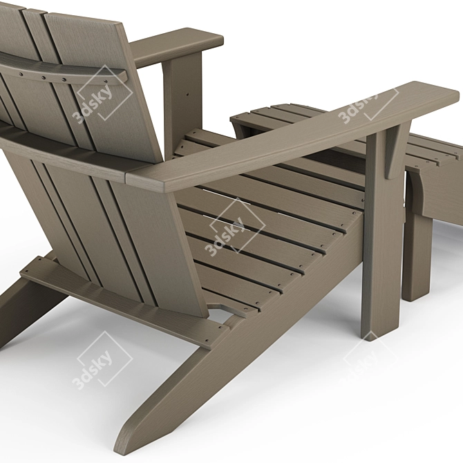 Vista II Armchair with Ottoman 3D model image 2