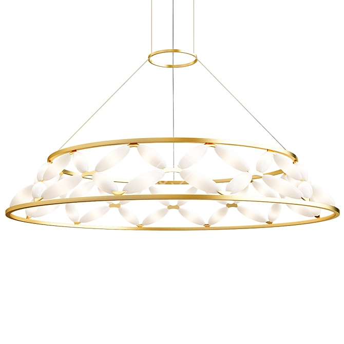 Minimalist Glass Pendant Lamp 3D model image 1