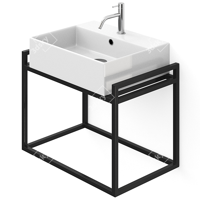 WATSON Vanity: Elegant Washbasin by Koh I Noor 3D model image 2