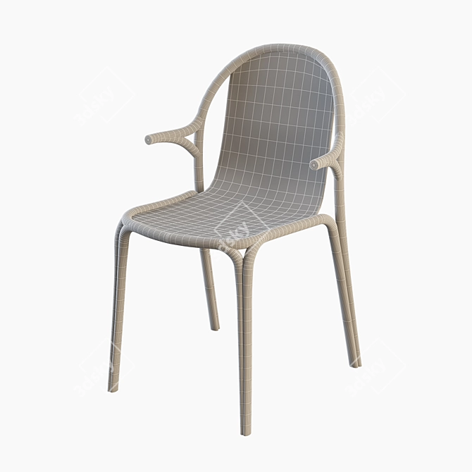 BROOKLYN Outdoor Chair: Stylish and Comfortable 3D model image 5