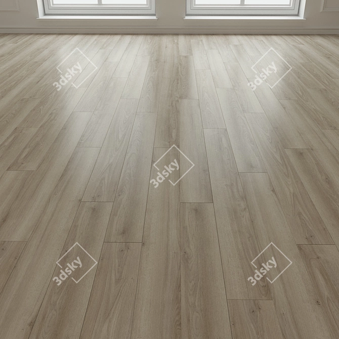 Title: Modern Oak Cordoba Laminate 3D model image 3